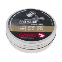 Пули Gamo Pro Match 4,5 мм, 0,49 грамм, 500 штук Пули Gamo Pro Match 4,5 мм, 0,49 грамм, 500 штук